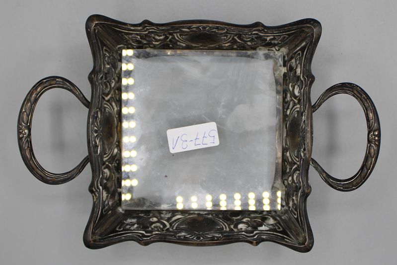 0240-Jugendstil Schale Jardiniere mit Bodenglas Österreich-Ungarn Anfang 19 Jh. – Bild 2