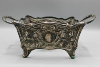0240-Jugendstil Schale Jardiniere mit Bodenglas Österreich-Ungarn Anfang 19 Jh.