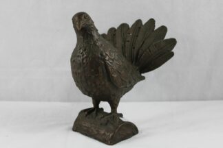 0267-Bronzefigur Turteltaube Pfautaube