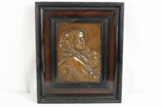 0269-Bronzerelief "Die Madonna der Straße" nach Roberto Ferruzzi wohl Italien 1. H. 20 Jh.