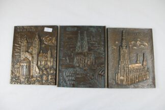0270-Bronzereliefe von Domkirchen 3 St. 20 Jh.