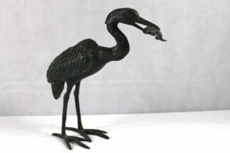 0272-Fischreiher Bronzefigur