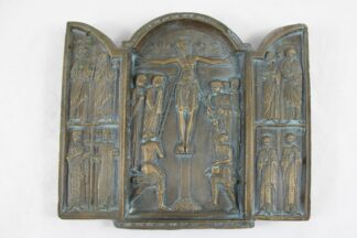 0273-Griechisches Bronze Triptychon 20 Jh.