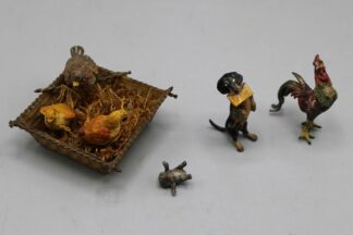 0275-Miniatur Figuren darunter wohl 2 Wiener Bronzen Konvolut 6 St. 19/20 Jh.