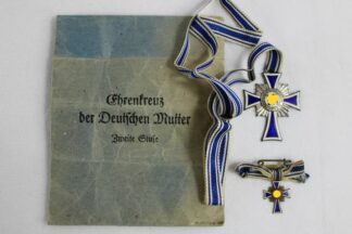 0295-Ehrenkreuz der deutschen Mutter 2. Stufe u. Miniatur 3. Stufe Konvolut