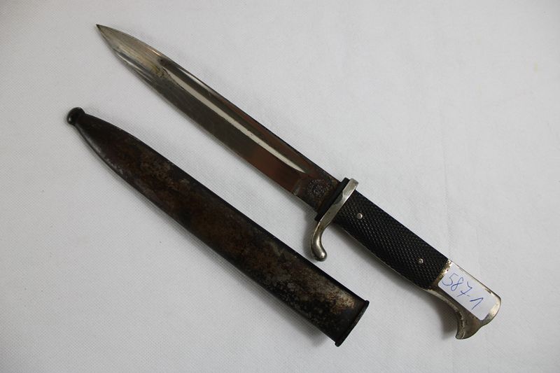 0299-Gustav Spitzer Solingen Extra Seitengewehr Ausgehbajonett WKII.