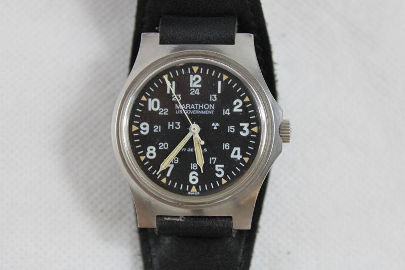 0305-Marathon US Government H3 GG-W-113 Militäruhr 1985 (selten)