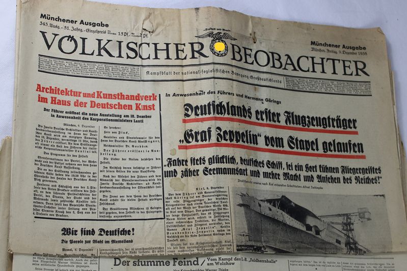 0316-Völkischer Beobachter Münchener Ausgabe Zeitschriften Konvolut ca. 20 St. – Bild 2