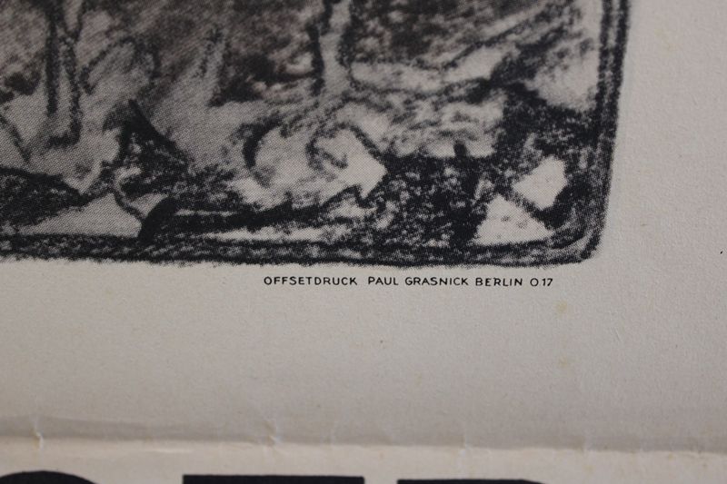 0323-Großes orig. Rekrutierungsplakat der Fallschirmjäger aus der Zeit des Zweiten Weltkriegs – Bild 3