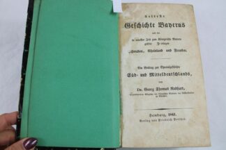0327-Buch "Aelteste Geschichte Bayerns" v. Dr. Georg Thomas Rudhart Hamburg 1841
