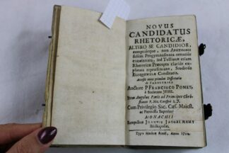 0329-Buch "Novus Candidatus Rhetoricae" München 1914