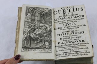 0331-Buch "Quintus Curtius Rufus De Rebus Gestis Alexandri Magni.." München & Deggendorf 1768