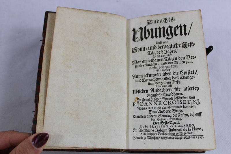 0350-Gebetbuch Andachtsübungen München 1725