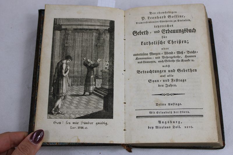 0352-Gebeth- und Erbauungsbuch für katholische Christen Augsburg 1826