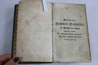 0353-Goldener Himmel Schlüssel Gebetbuch Augsburg 1796