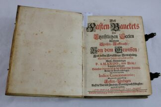 0360-Sakrales Buch "Deß Fasten-Banckets Der Christlichen Seelen.." Graz 1702