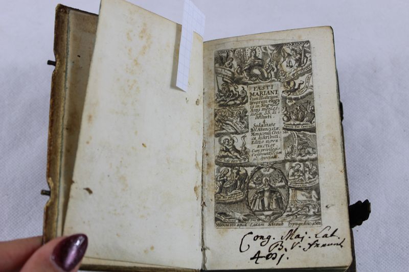 0362-Sakrales Buch "Fasti Mariani" München 1682