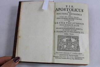 0364-Vir Apostolicus theologisches Handbuch f. Priester Seelsorge Ingolstadt 1758