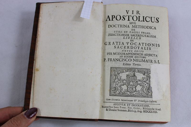 0364-Vir Apostolicus theologisches Handbuch f. Priester Seelsorge Ingolstadt 1758