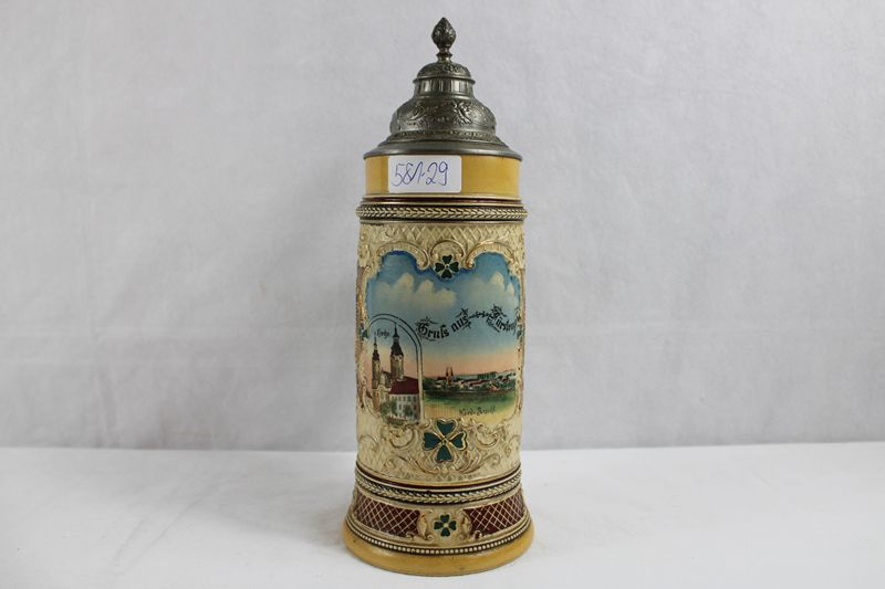 0374-Andenkenkrug Ansichtenkrug 0,5 L Fürstenzell um 1900